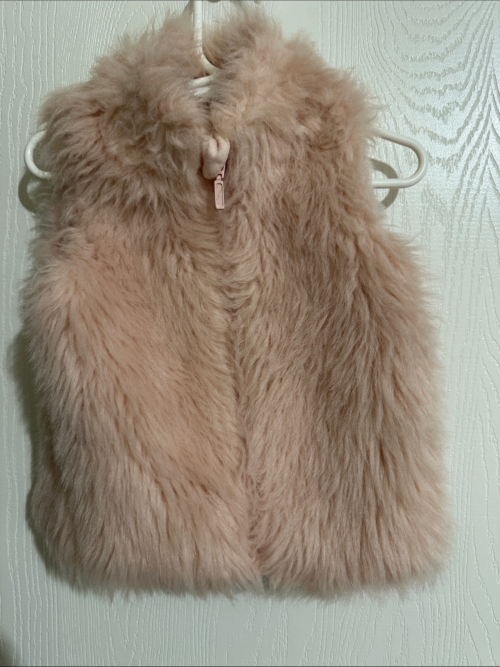 Starting Out Toddler Faux Fur Vest in Blush